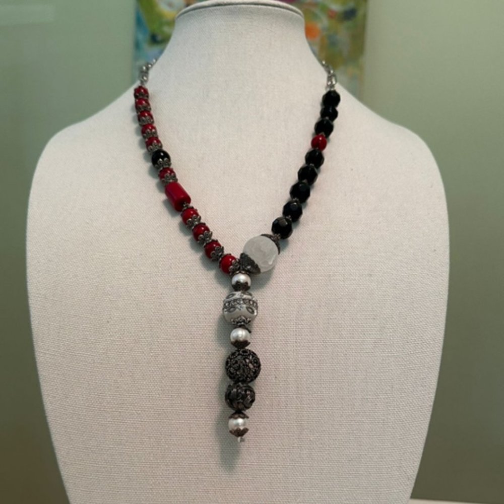 Necklace and earrings
